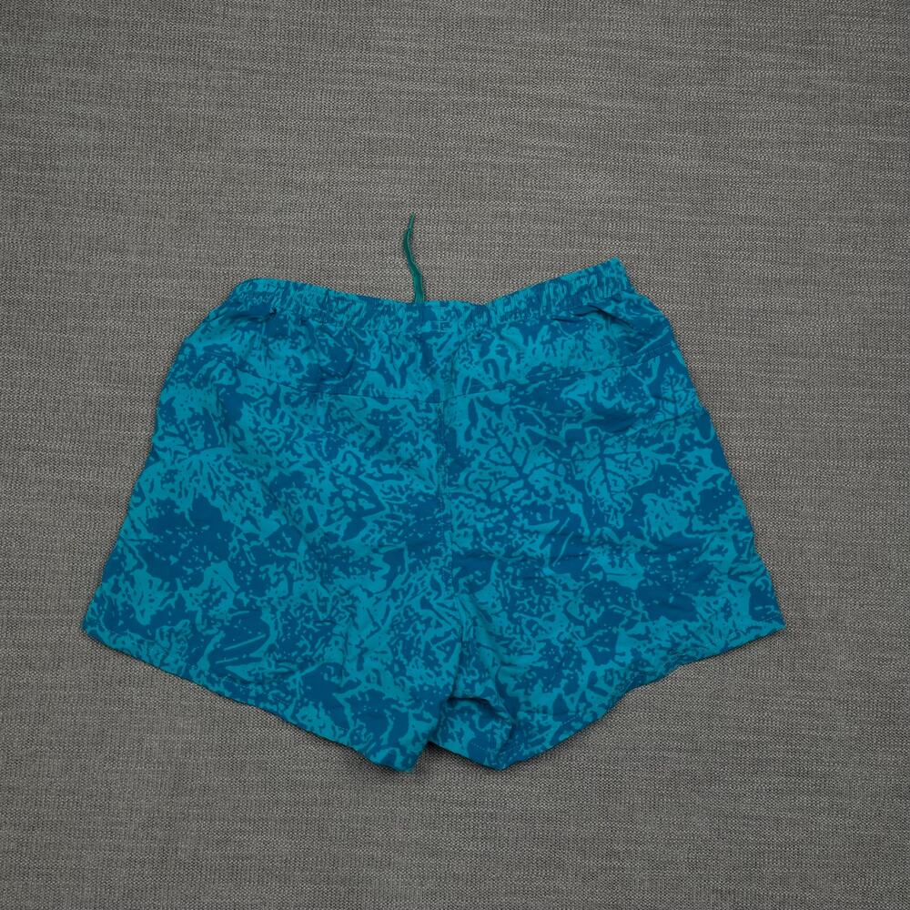 Patagonia Baggies Shorts 5" Women's Medium Blue Floral Leaf Abstract Performance